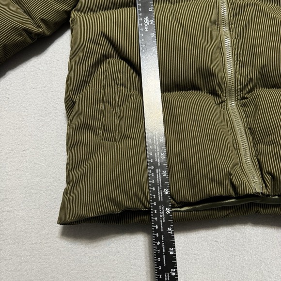NWT VALABASAS Olive Puffer Jacket Men's M Hooded Streetwear Embroidered Logo - Picture 5 of 13